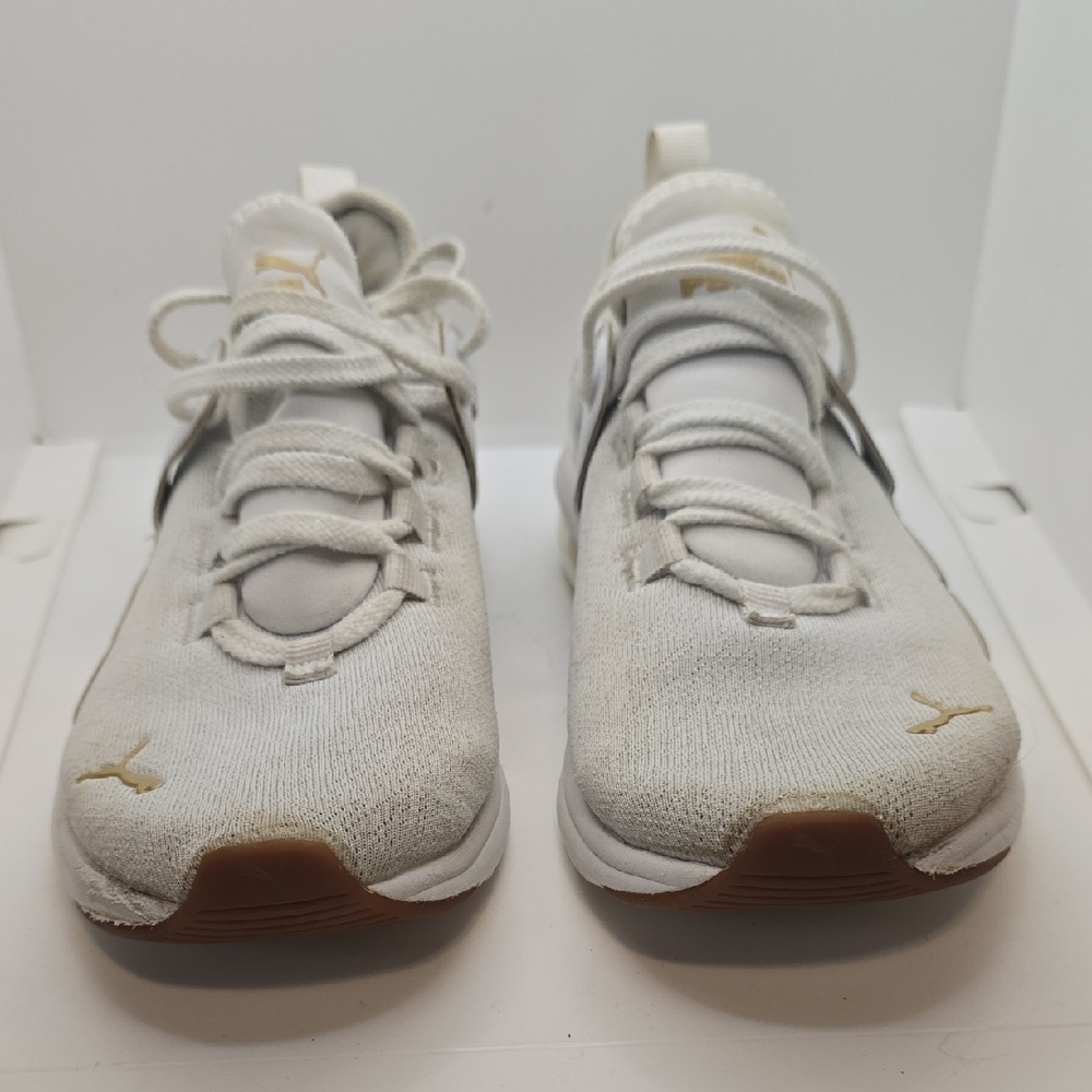Puma Cream and White Sneakers